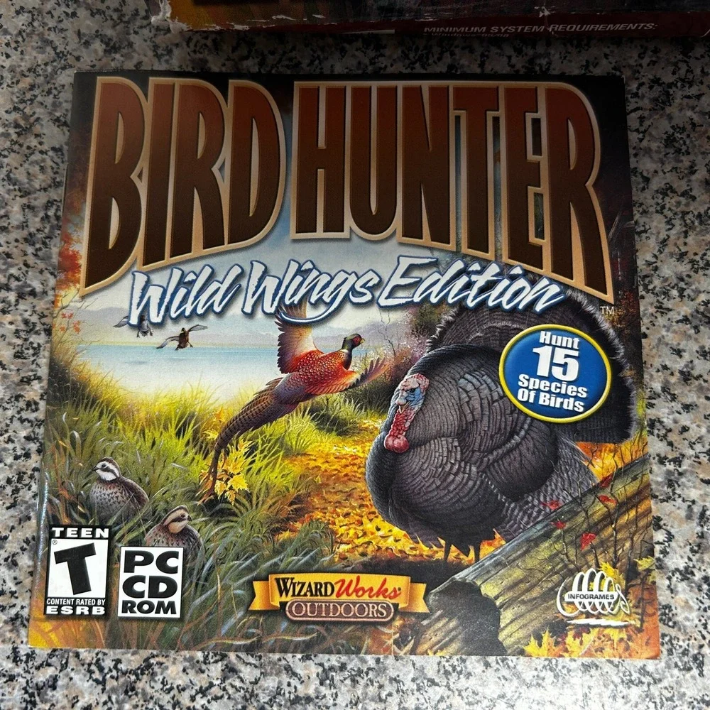PC Games (3) Y2K -Bird‎ Hunter:Wild Wings, Duck Hunter, Roller Coaster Tycoon